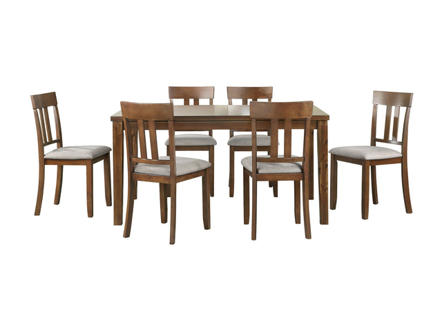 Prineville Cherry 7-Piece Pack Dinette Set - Ornate Home
