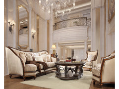 Priscilla Dark Oak 3pc Living Room Set  / HD-823 - Ornate Home