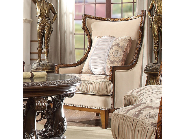 Priscilla Dark Oak Chair  / HD-823 - Ornate Home