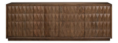 Prism Brown 4 Door Credenza - Ornate Home
