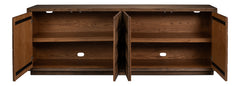 Prism Brown 4 Door Credenza - Ornate Home