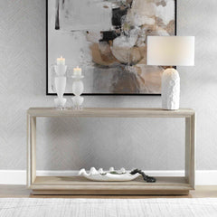 Prism Light Oak Console Table - Ornate Home