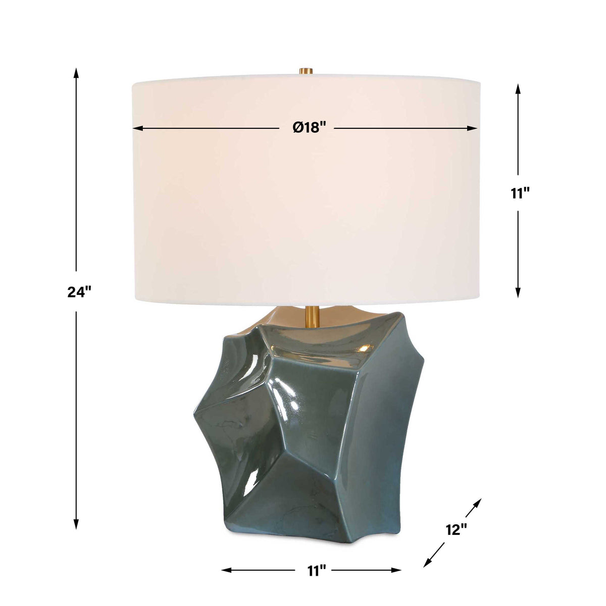 Prisma Smoky Bronze Table Lamp - Ornate Home