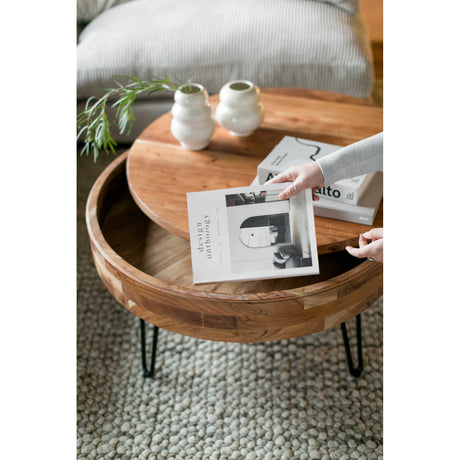 Privado Natural Storage Coffee Table - Ornate Home