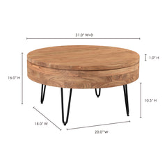 Privado Natural Storage Coffee Table - Ornate Home