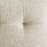 Privy Gold/Beige Gold Stainless Steel Upholstered Fabric Dining Accent Chair - Ornate Home