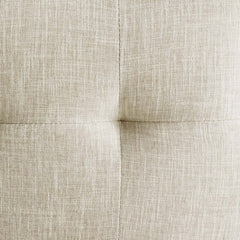 Privy Gold/Beige Gold Stainless Steel Upholstered Fabric Dining Accent Chair - Ornate Home