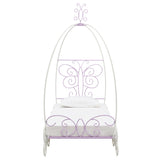 Priya II White & Light Purple Full Bed - Ornate Home