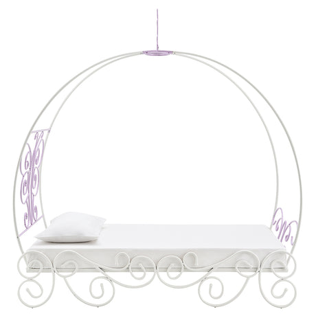 Priya II White & Light Purple Full Bed - Ornate Home