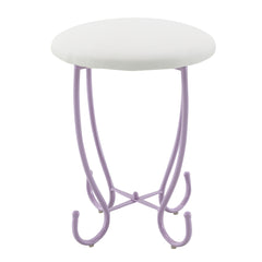 Priya II White & Light Purple Vanity Set - Ornate Home