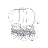 Priya Silver Twin Bed w/ Canopy - Ornate Home