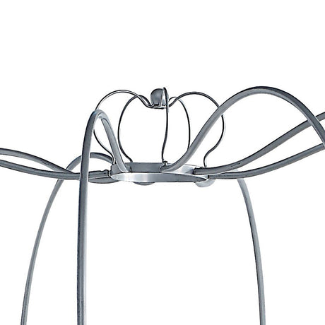 Priya Silver Twin Bed w/ Canopy - Ornate Home