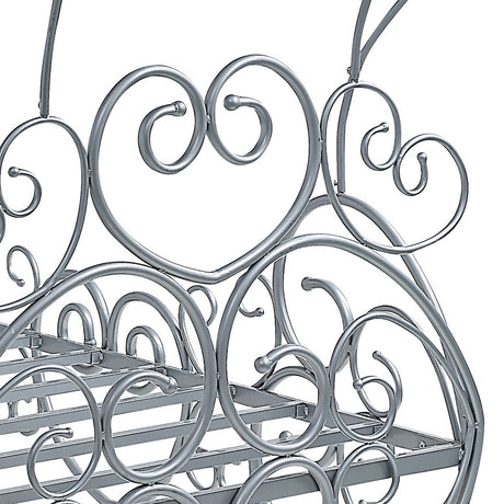 Priya Silver Twin Bed w/ Canopy - Ornate Home