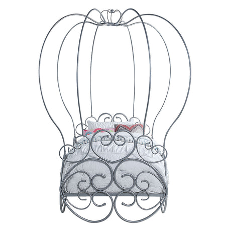 Priya Silver Twin Bed w/ Canopy - Ornate Home