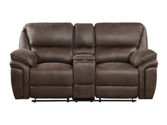 Proctor Brown Double Reclining Loveseat - Ornate Home