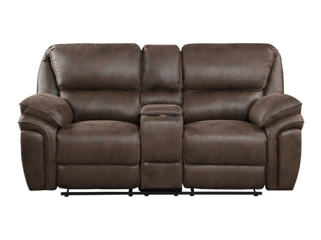 Proctor Brown Double Reclining Loveseat - Ornate Home