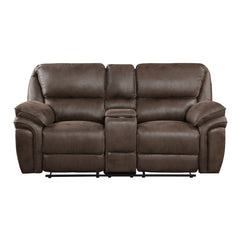 Proctor Brown Double Reclining Loveseat - Ornate Home
