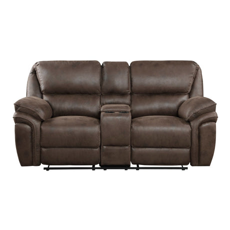 Proctor Brown Double Reclining Loveseat - Ornate Home