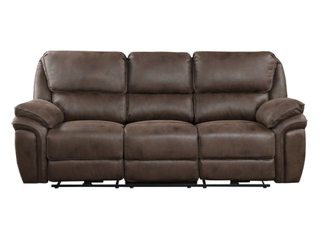 Proctor Brown Double Reclining Sofa - Ornate Home