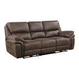 Proctor Brown Double Reclining Sofa - Ornate Home