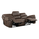 Proctor Brown Double Reclining Sofa - Ornate Home