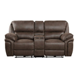 Proctor Brown Power Double Reclining Loveseat - Ornate Home