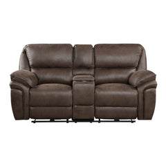 Proctor Brown Power Double Reclining Loveseat - Ornate Home