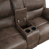 Proctor Brown Power Double Reclining Loveseat - Ornate Home