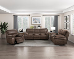 Proctor Brown Power Double Reclining Sofa - Ornate Home