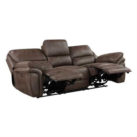 Proctor Brown Power Double Reclining Sofa - Ornate Home