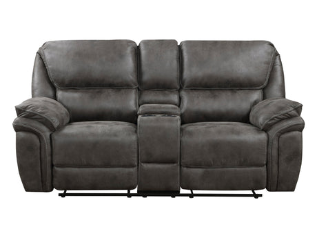 Proctor Gray Double Reclining Loveseat - Ornate Home