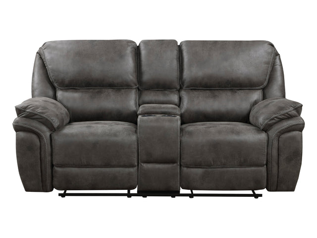 Proctor Gray Double Reclining Loveseat - Ornate Home
