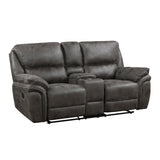 Proctor Gray Double Reclining Loveseat - Ornate Home