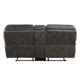 Proctor Gray Double Reclining Loveseat - Ornate Home