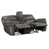 Proctor Gray Double Reclining Loveseat - Ornate Home