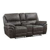Proctor Gray Double Reclining Loveseat - Ornate Home