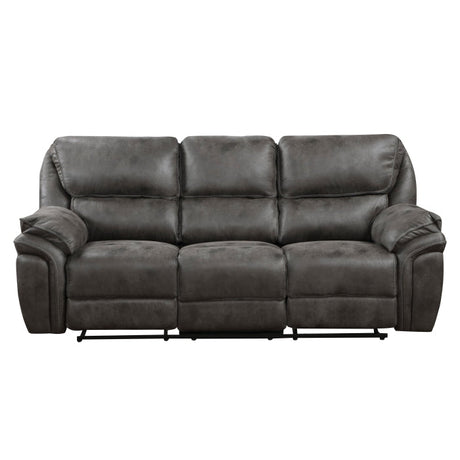 Proctor Gray Double Reclining Sofa - Ornate Home