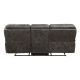 Proctor Gray Double Reclining Sofa - Ornate Home