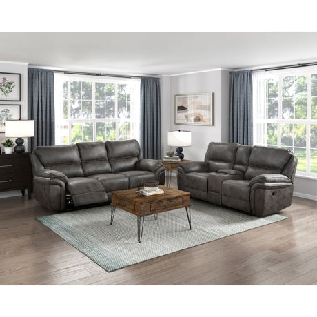 Proctor Gray Double Reclining Sofa - Ornate Home