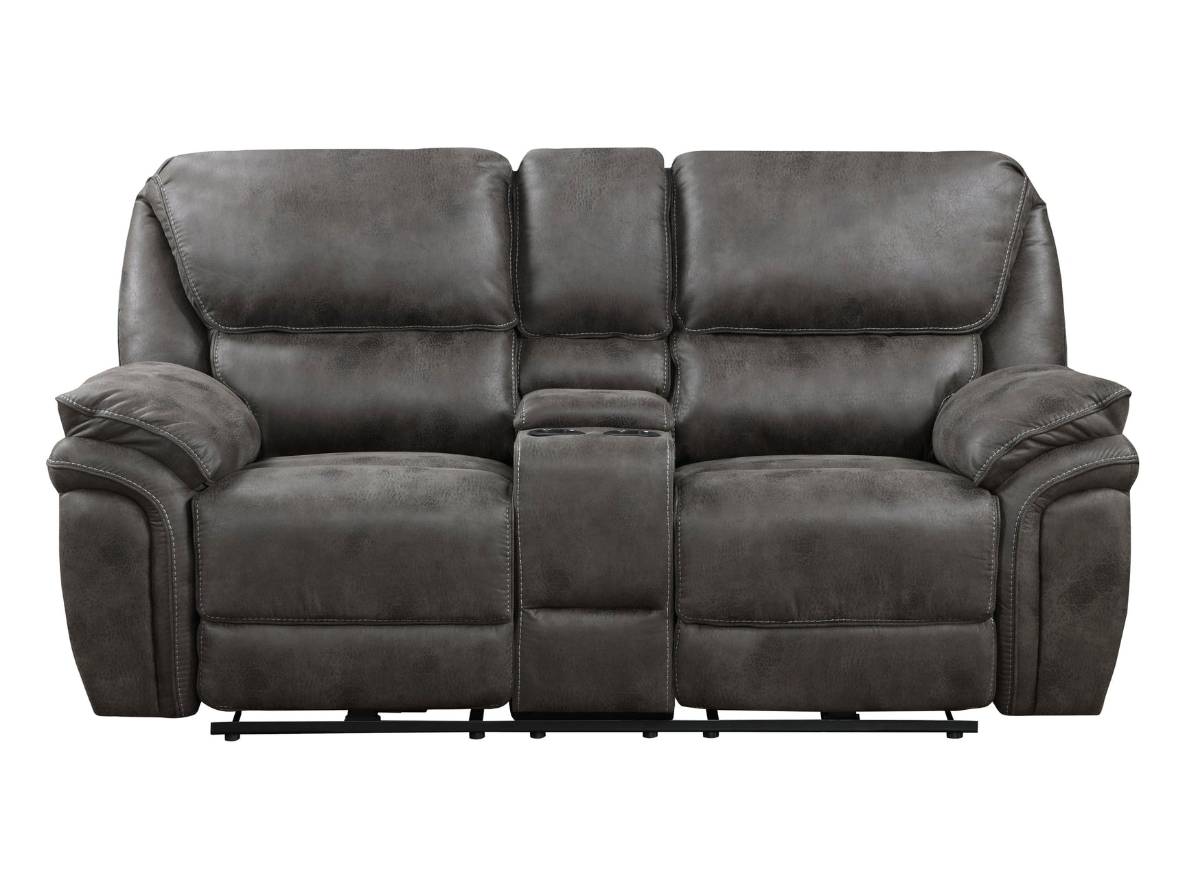 Proctor Gray Power Double Reclining Loveseat - Ornate Home