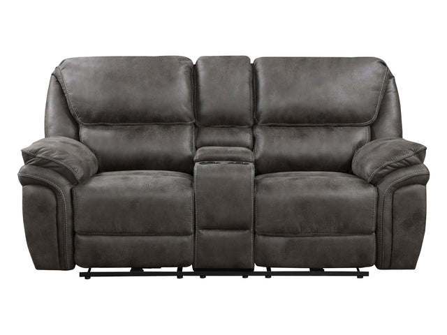 Proctor Gray Power Double Reclining Loveseat - Ornate Home