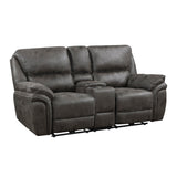 Proctor Gray Power Double Reclining Loveseat - Ornate Home