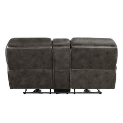 Proctor Gray Power Double Reclining Loveseat - Ornate Home