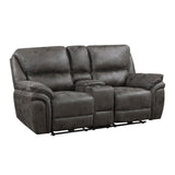 Proctor Gray Power Double Reclining Loveseat - Ornate Home