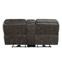 Proctor Gray Power Double Reclining Loveseat - Ornate Home