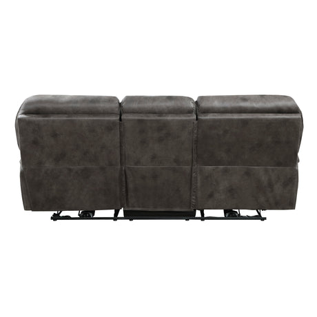 Proctor Gray Power Double Reclining Sofa - Ornate Home