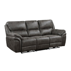 Proctor Gray Power Reclining Sofa and Loveseat - Ornate Home