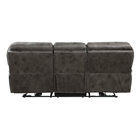 Proctor Gray Power Reclining Sofa and Loveseat - Ornate Home