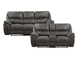 Proctor Gray Reclining Sofa & Loveseat - Ornate Home