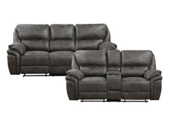 Proctor Gray Reclining Sofa & Loveseat - Ornate Home